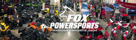 Fox powersports michigan - Fox Powersports offers service and parts, and proudly serves the areas of Grand Rapids, Kentwood, Georgetown, and Cutlerville. Skip to main content. Fox Powersports - Wyoming, MI - Grand Rapids, MI. Join Our VIP Email Club Sign Up. Search. Parts Finder. 616.855.3660. 720 44th Street SW Wyoming, MI 49509. Toggle navigation.